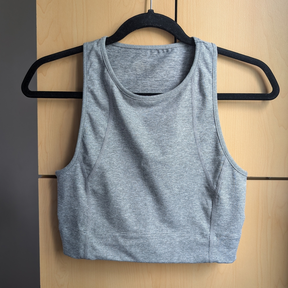 CIRCA 2019 ZYIA Active Heather Gray Crop Top